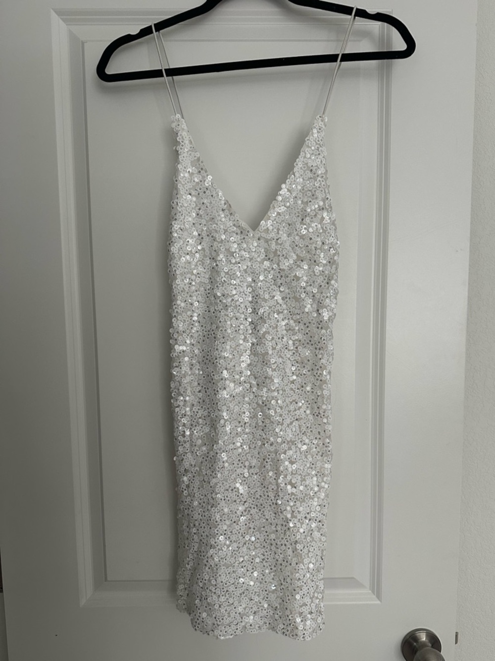 Lulus White Sequin Dress
